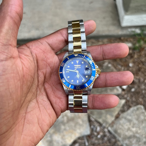 Invicta Pro Diver Automatic Men's Watch - 40mm, Steel, Gold (17045) - Picture 7 of 8